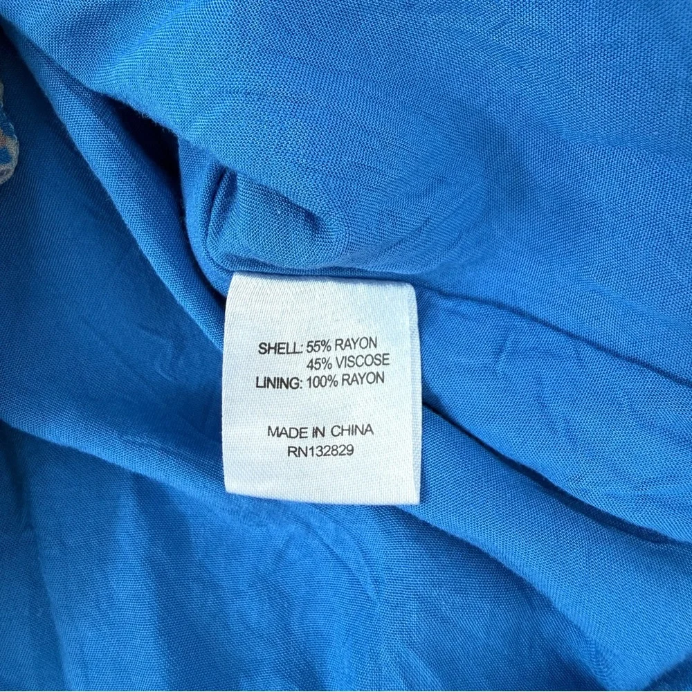 MAJORELLE Salsa Dress in Blue Multi - Picture 7 of 8